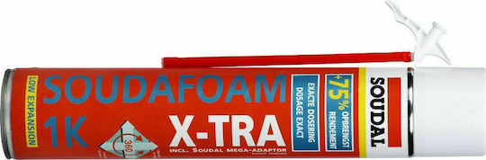 Soudal Soudafoam X-TRA Αφρός Πολυουρεθάνης Χειρός Χαμηλής Διόγκωσης 750ml