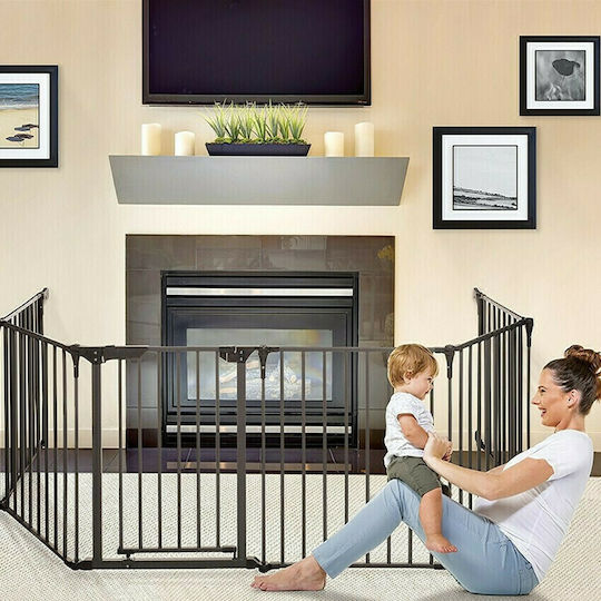 Dreambaby Royale Foldable Security Door in Black Color 380x74cm 1pcs