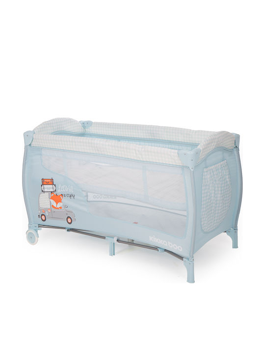 Kikka Boo Dolce Sonno Playpen 2 Levels with Changing Table & Mattress Light Blue 120x60cm