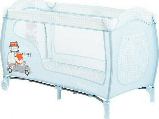 Kikka Boo Dolce Sonno Plus Playpen 2 Levels with Changing Table & Mattress Light Blue 128.5x66.5cm