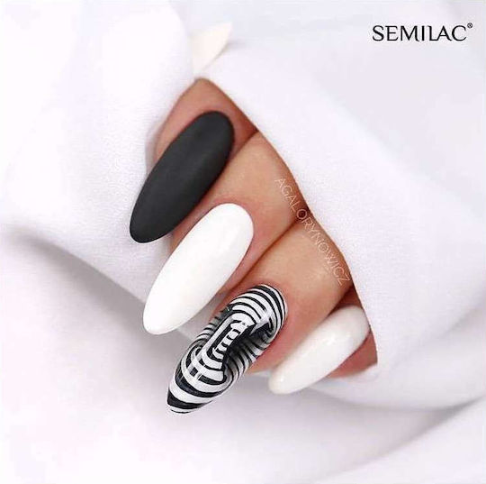 Semilac Classic Ημιμόνιμο Βερνίκι Νυχιών Strong White 001 7ml