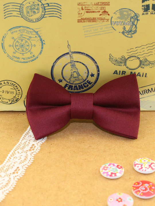 JFashion Papion din material textil Burgundy