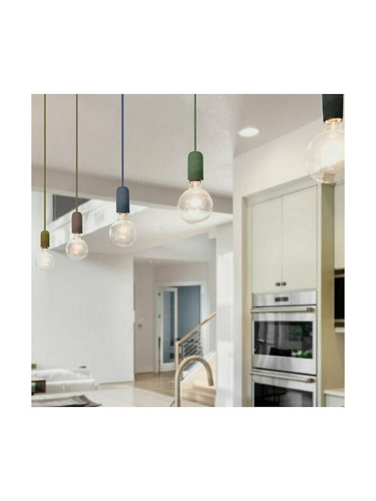 V-TAC Cement Pendant Light White with Socket E27 5x9.5x105cm