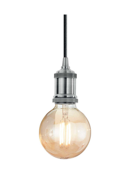 Ideal Lux Frida SP1 Pendant Light Single-Light for Socket E27 Silver