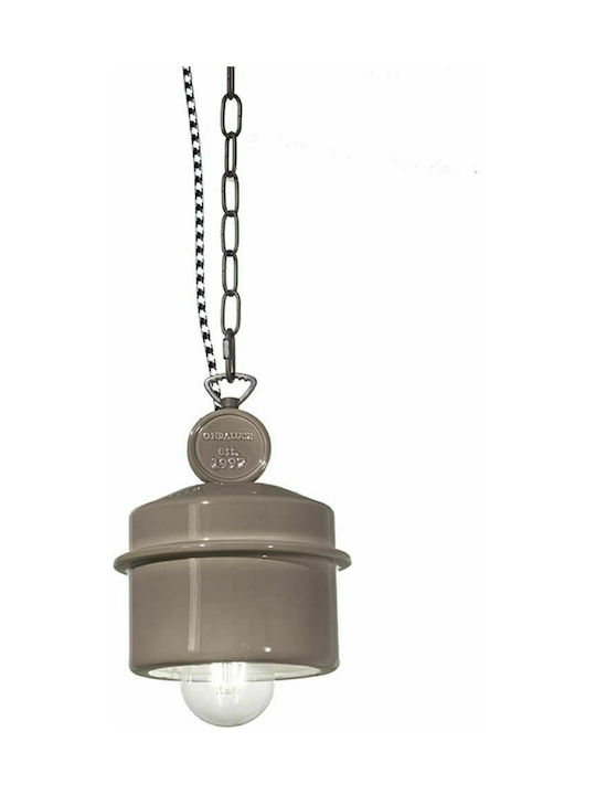 Ondaluce Oil Pendant Light Suspension for Socket E27 Beige