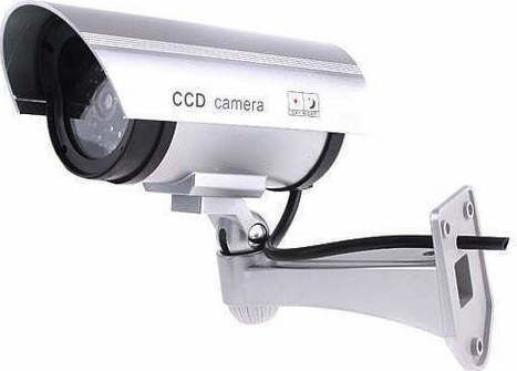 Olympia DC 400 Ψεύτικη Κάμερα Παρακολούθησης Τύπου Bullet Ασημί