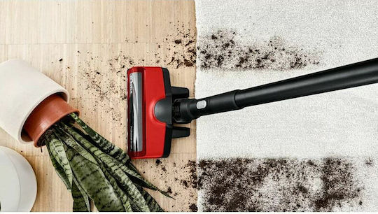 Bosch BBS8214PET Επαναφορτιζόμενη Σκούπα 2 σε 1 Stick & Χειρός 18V Κόκκινη