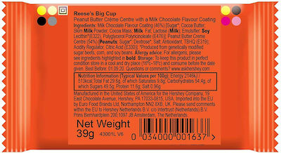 Reese's Peanut Butter Big Cup Ciocolată Lapte Unt de arahide Fără Gluten 39Traduceți în limba 'română' următoarea unitate de specificațiepentru un site de comerț electronic în categoria 'Ciocolată'.Răspundeți doar cu traducerea.gr 1buc 03416307