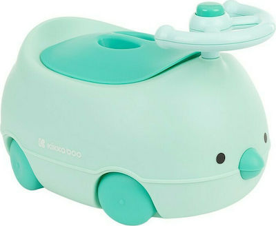 Kikka Boo Potty with Steering Wheel Chick with Lid Green up to 7kg