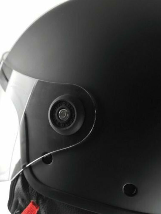 Tucano Urbano El'Jettin Black Mat Motorcycle Helmet Jet ECE 22.05 1080gr