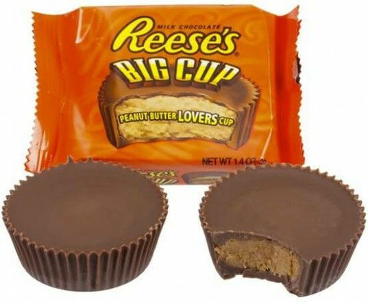 Reese's Peanut Butter Big Cup Milk Chocolate Bags Peanut Butter Gluten Free 39gr