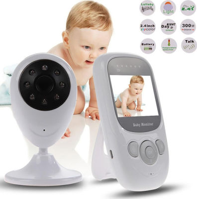 Wireless Baby Monitor with Camera & Screen 2.4" with Two-Way Audio & Lullabies