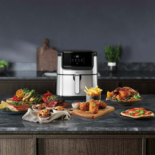 AEG Air Fryer 5.4lt Ασημί AF6-1-6ST