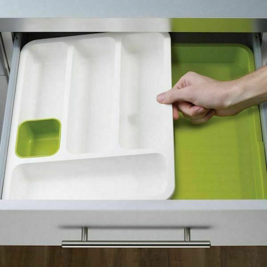 Drawer Cutlery Tray Opening Plastic 36x27.5x5.5cm White