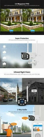 Sricam SH031-E IP Κάμερα Παρακολούθησης Wi-Fi/4G Full HD+ 3MP Αδιάβροχη με Αμφίδρομη Επικοινωνία και Φακό 4mm