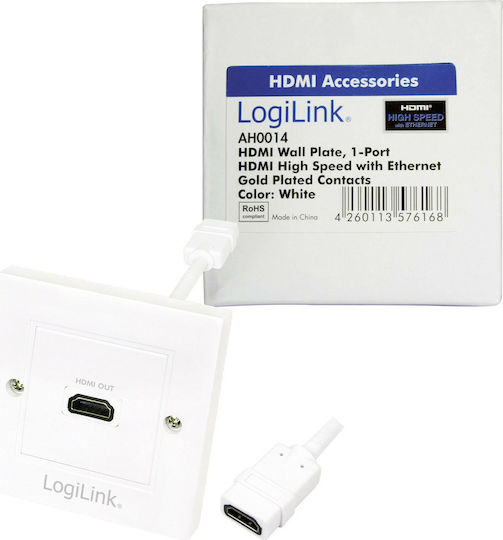 LogiLink Complete Audio & Video HDMI Socket White Αντάπτορας In/Out AH0014
