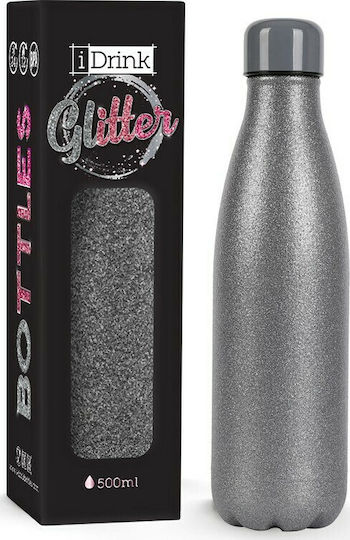 I-Total i Drink Glitter Μπουκάλι Θερμός Ανοξείδωτο BPA Free 500ml Πολύχρωμο