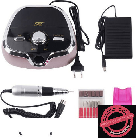 SML M3 Nail Drill Power 35W Pink with Pedal with 35000 Rotations per Minute
