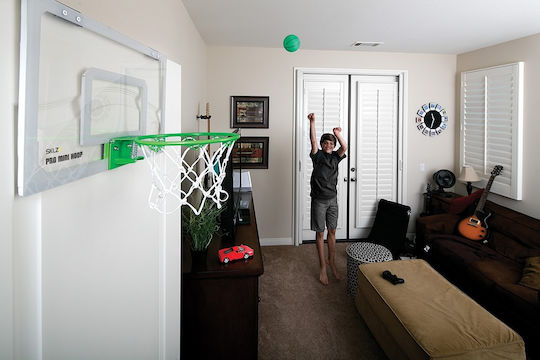 SKLZ Pro Hoop Midnight Indoor Mini Basketball with Springs