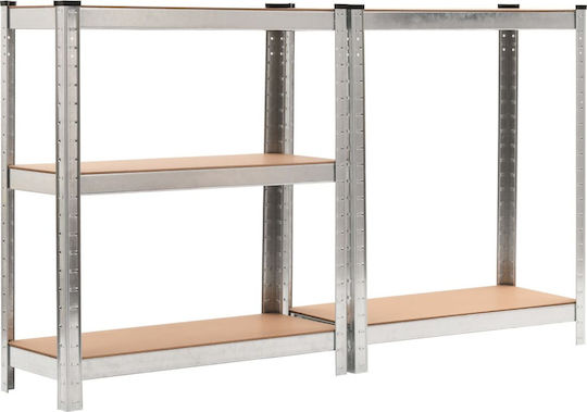 vidaXL Ραφιέρες Dexion Γαλβανιζέ 75x30x172εκ. με 4 Ράφια Συνολικής Αντοχής 1500kg 3τμχ