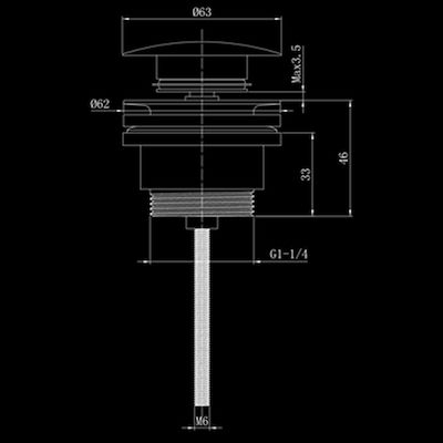 Vinci Compito Pop Up Ventil Spülbecken