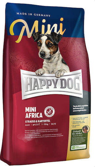 Happy Dog Sensible Mini Africa 1kg Dry Food Grain-Free for Adult Small Breed Dogs with Potatoes and Poultry