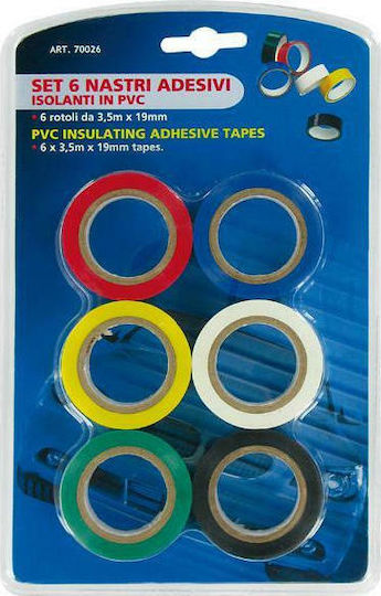 Lampa Insulation Tape 19mm x 3.4m 6pcs 70026 Multicolour