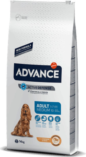 Advance Advance Adult Medium 14kg Trockenfutter für erwachsene Hunde mittlerer Rassen mit Huhn und Reis