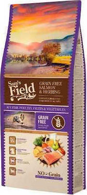 Sam's Field Grain Free Adult 13kg Dry Food Grain Free for Adult Dogs with Salmon and Herring