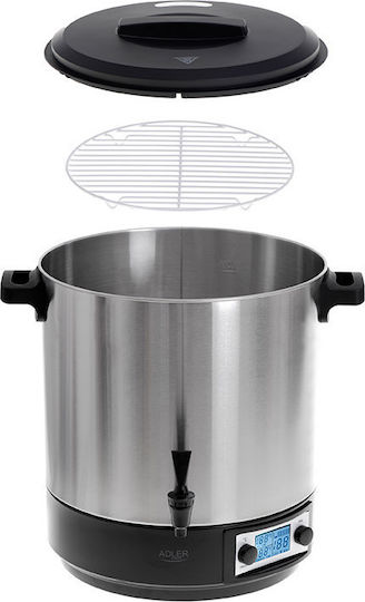 Adler Jar Sterilizer for Jars 2600W with Capacity 28lt Silver
