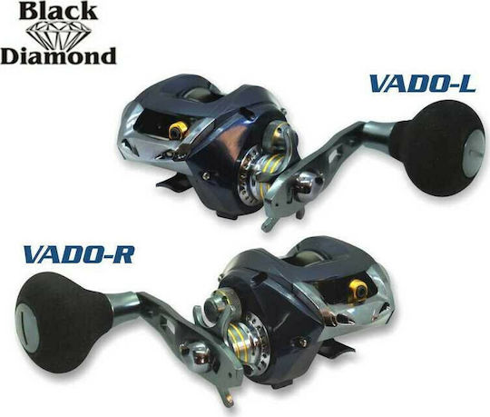 Black Diamond Vado Left Handed Fishing Reel for Jigging, Slow Jigging, Tai Rubber, Trolling and Baitcasting