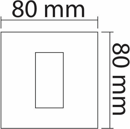 Aca Modys Switch Frame 1 Position Vertical Installation in Beige Color 10101431626
