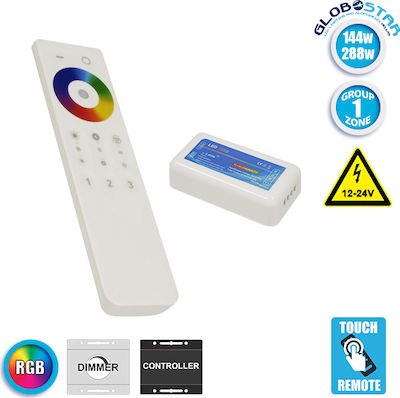 GloboStar Wireless RGB Controller Touch Controller RF With Remote Control 04042