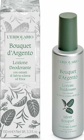 L' Erbolario Silver Bouquet Deodorant In Spray without Aluminum 100ml