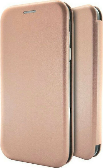 Forcell Book Δερματίνης Ροζ Χρυσό (Huawei P Smart 2019)