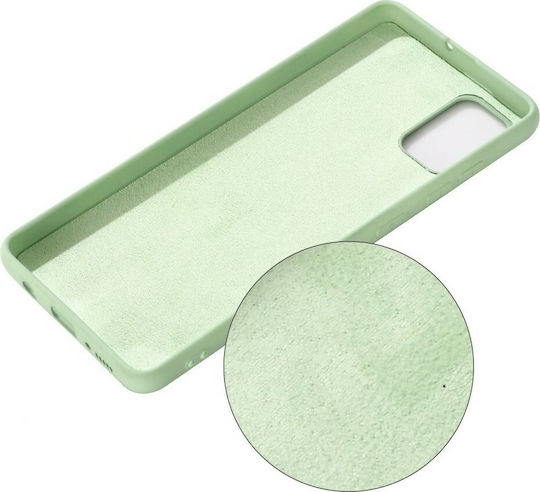 Sonique Liquid Back Cover Silicone Green (Galaxy A71) 46-61492