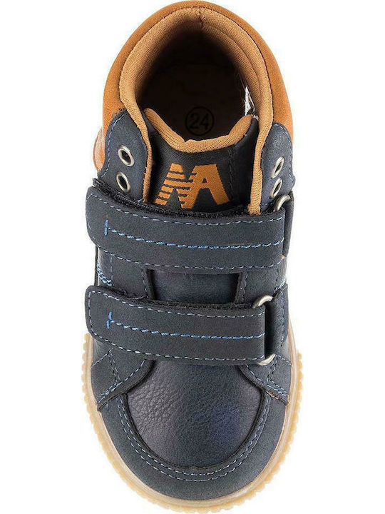 Kinder Sneakers Hoch Anatomisch mit Klettverschluss Blau