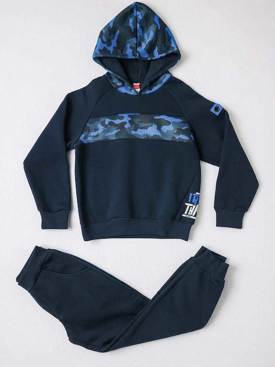 Joyce Kids Sweatpants Set Blue 2pcs