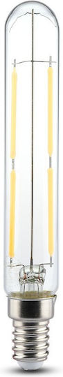 V-TAC VT-2204 LED-Lampe 4W 135mm für Fassung E14 und Form T20 Naturweiß 400lm