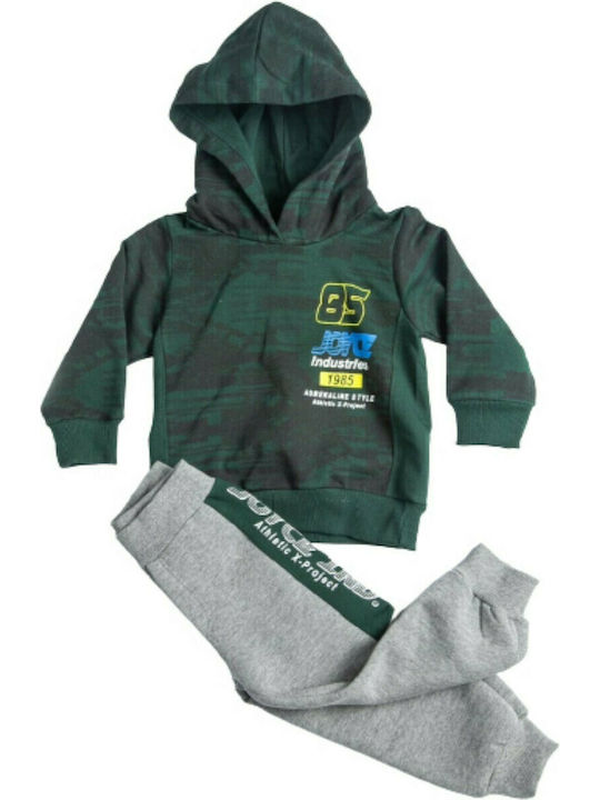 Joyce Kids Sweatpants Set Green 2pcs / 2pcs