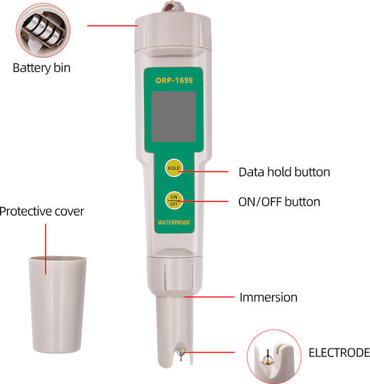 Waterfresh Wasserqualitätsmesser ORP Redox Messgerät