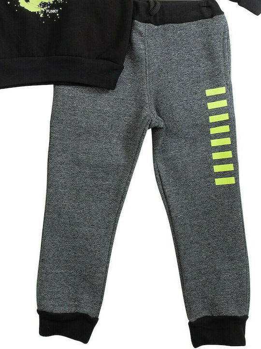 Funky Kids Sweatpants Set Black 2pcs / 2pcs