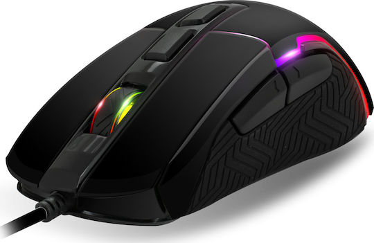 Spirit of Gamer Pro M7 & Mouse Pad RGB Gaming Ποντίκι 4800 DPI Μαύρο