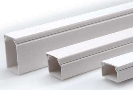 Kassinakis Κανάλι Καλωδίων από Πλαστικό 12x15mm Λευκό Σετ 2τμχ