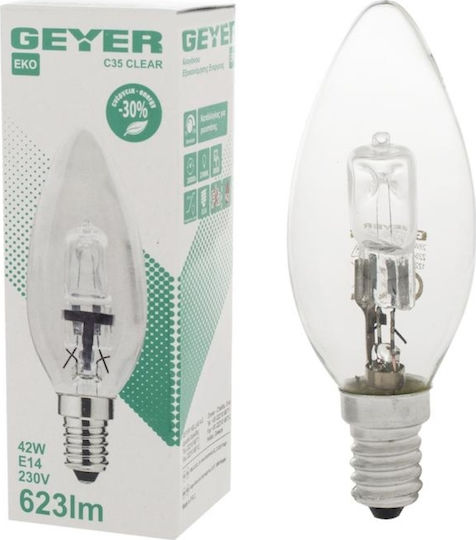 Geyer Halogen Lamp for Socket E14 with Power 42W 230V