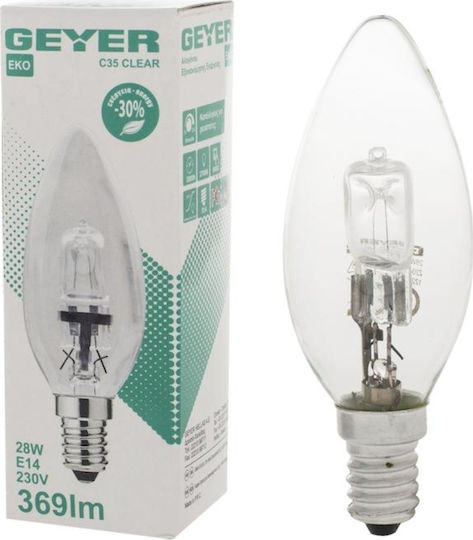 Geyer Halogen Lamp for Socket E14 with Power 28W 230V