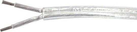 VK Lighting VK/H03VV-F/2X75/TR Захранващ Кабел с Диаметър 2x0.75mm² Прозрачен 1m Гъвкав
