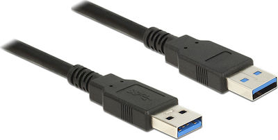 Cabletime USB 3.0 Кабел USB-A мъжки - USB-A мъжки Черно 0.5м