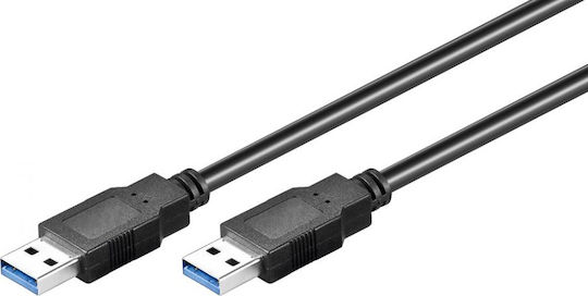 Goobay USB 3.0 Kabel USB-A-Stecker - USB-A-Stecker Schwarz 1.8m 93928