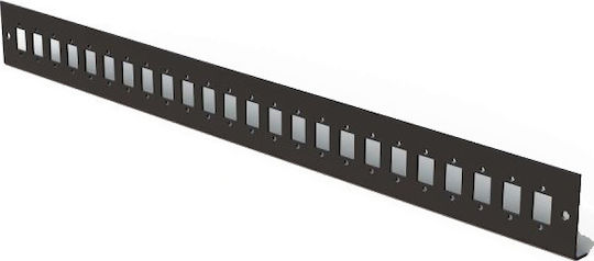 Conteg Capac Panou pentru Rack 1U 24 Porturi Negru